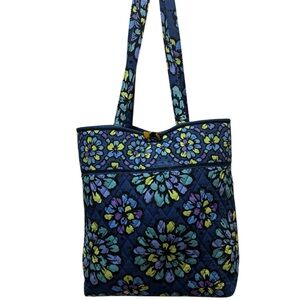 Vera Bradley Indigo Tote Bag - Blue and Yellow